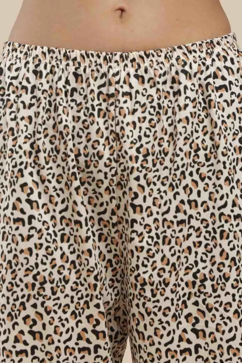 leopard print pj set