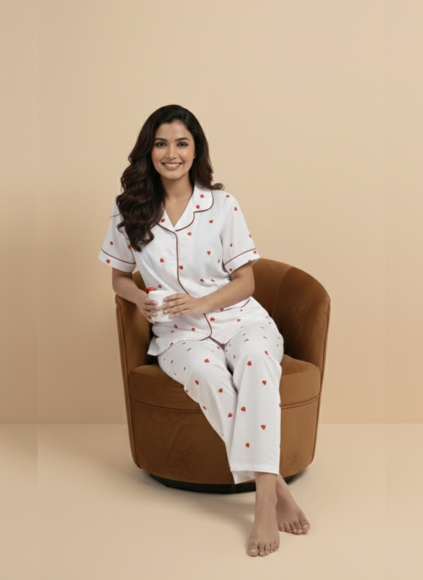 sweetheart pj set