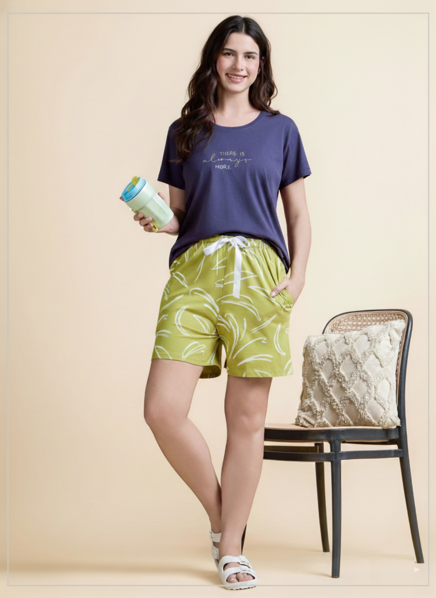 midnight zest tee short set