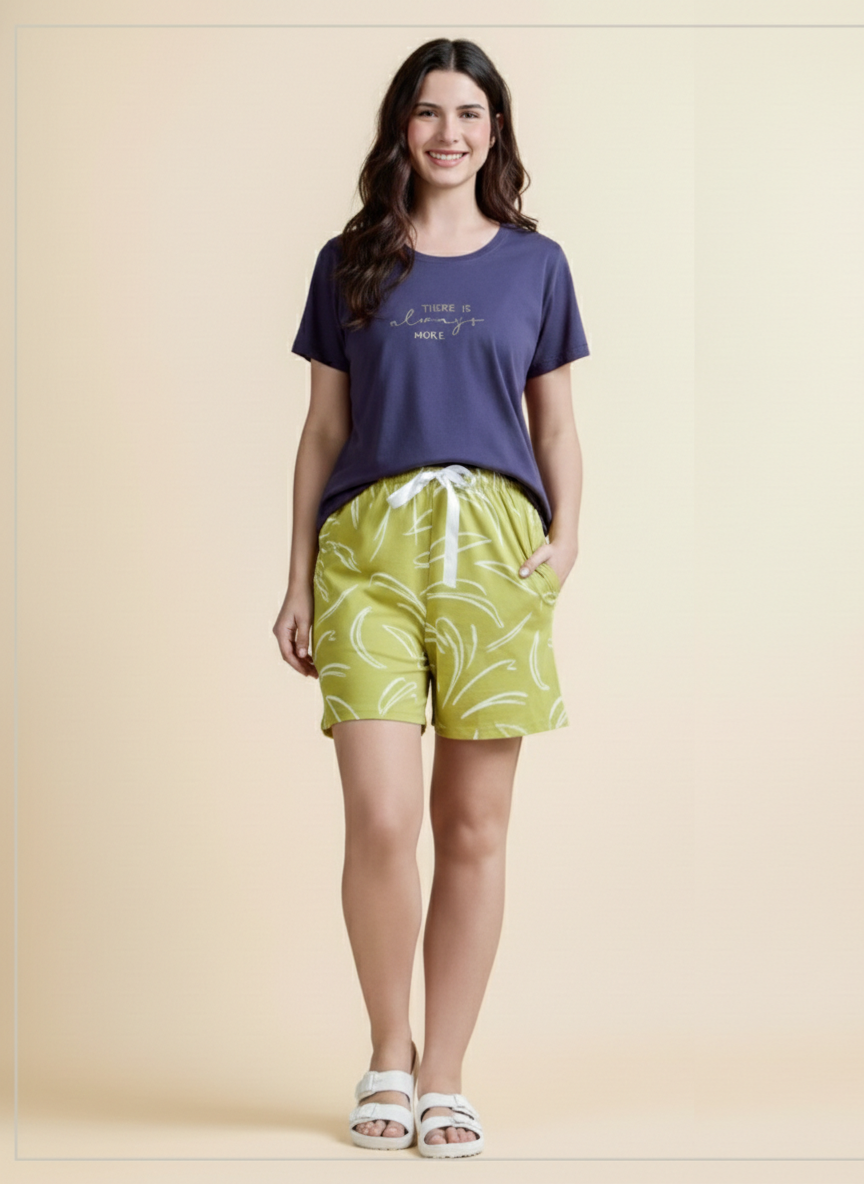 midnight zest tee short set