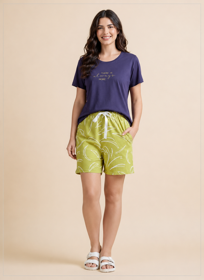 Midnight Zest Tee Short Set