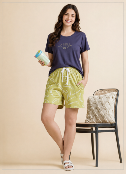 Midnight Zest Tee Short Set