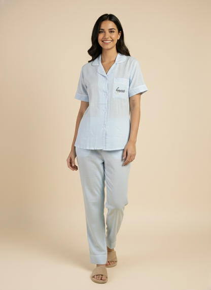 Easy Breezy Blue PJ Set