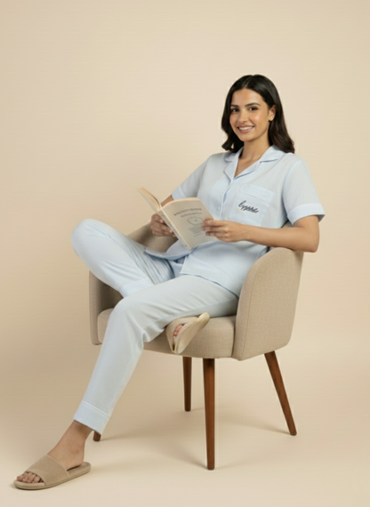 Easy Breezy Blue PJ Set