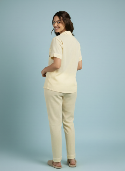 Easy Breezy Cream PJ Set