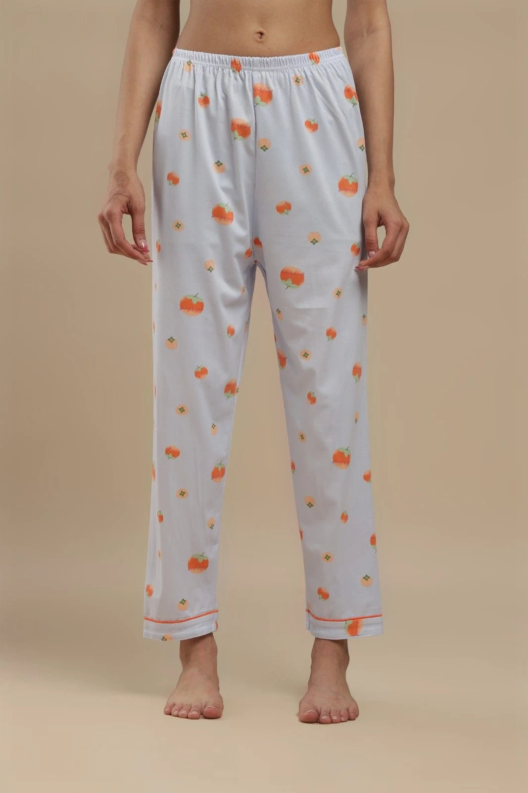 fruit print blue 3 piece pj set