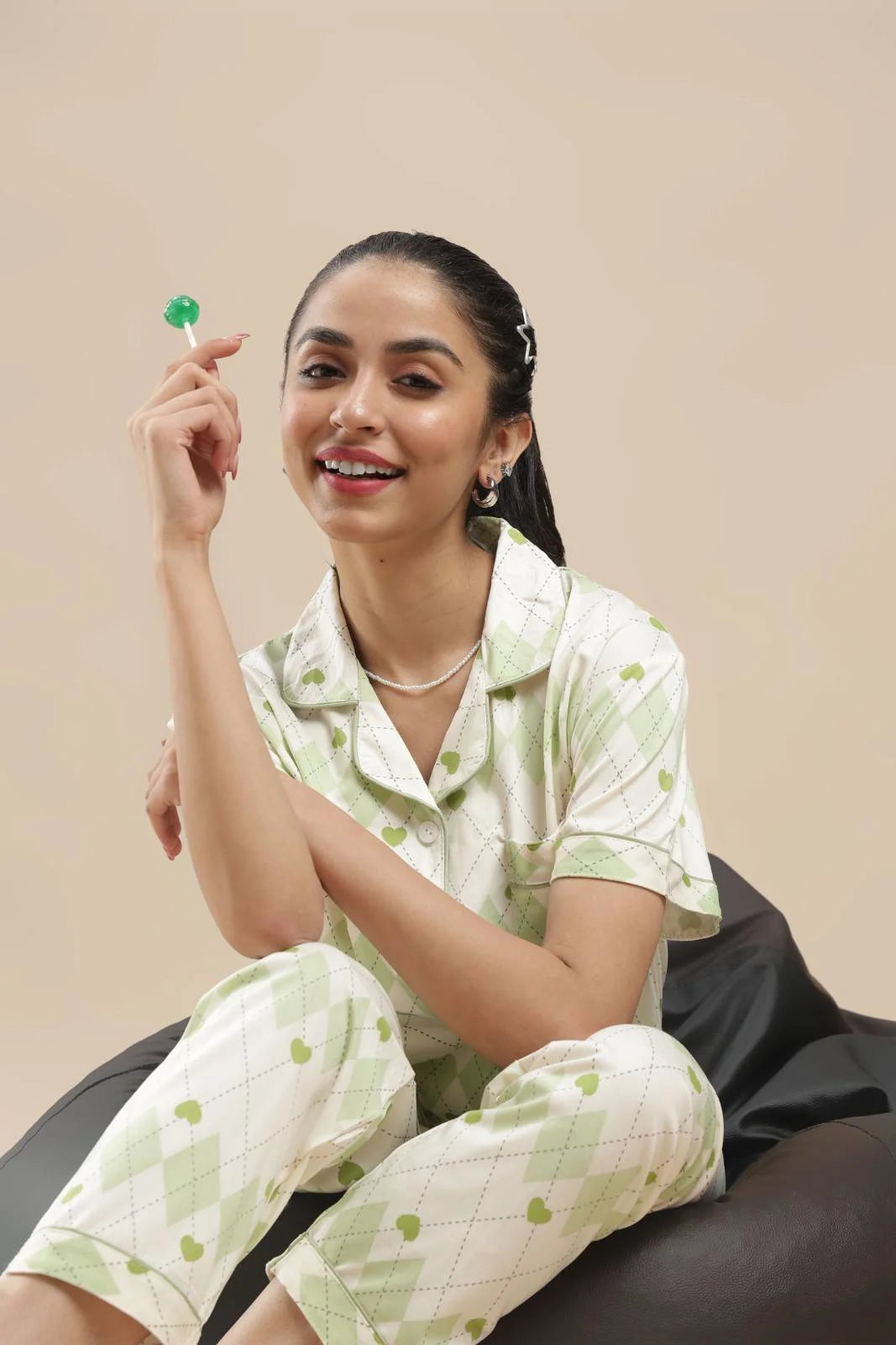 blue blossom 3 piece pj set