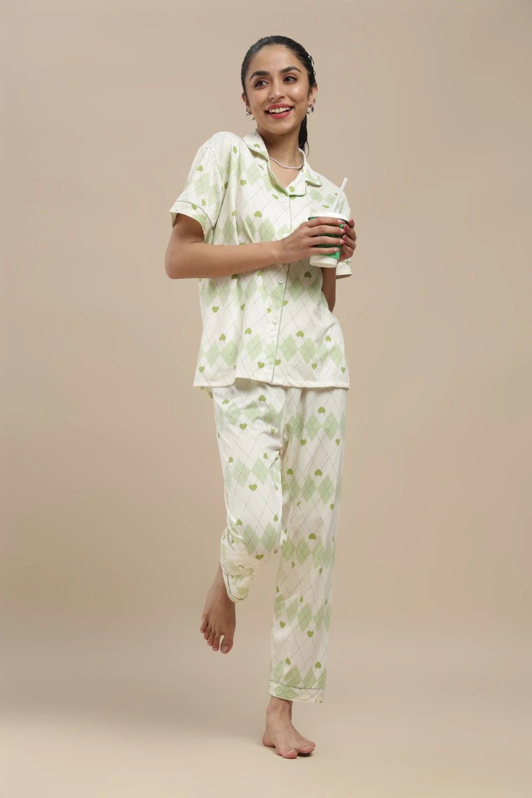 blue blossom 3 piece pj set