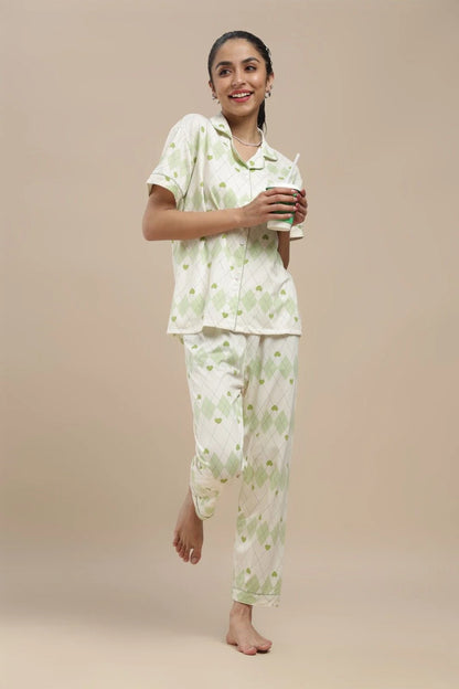 Blue Blossom 3 Piece PJ Set