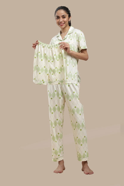 Blue Blossom 3 Piece PJ Set