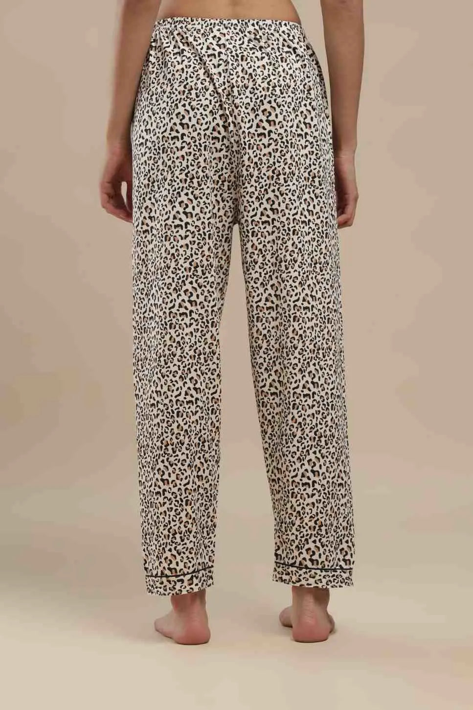 leopard print pj set