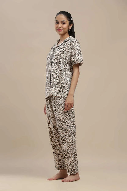 Leopard Print PJ Set