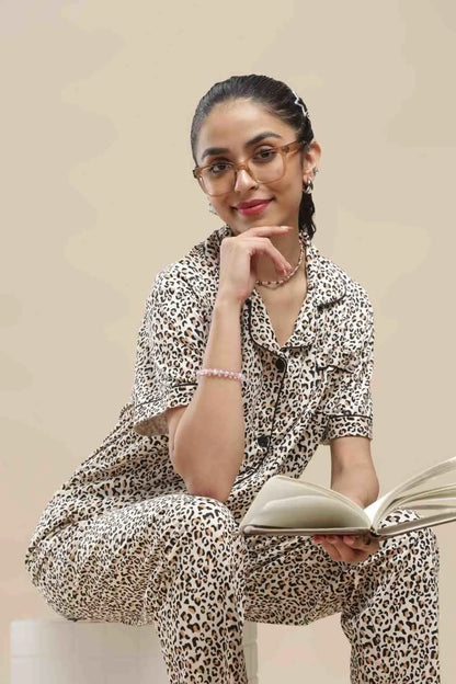 Leopard Print PJ Set