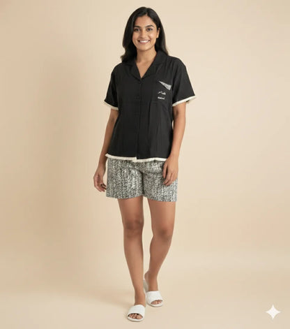 Onyx Bra- Free Short Set