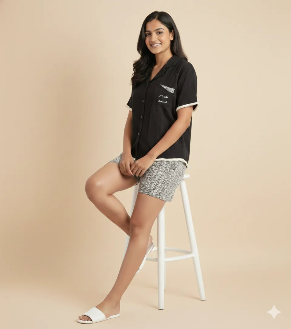 onyx bra- free short set