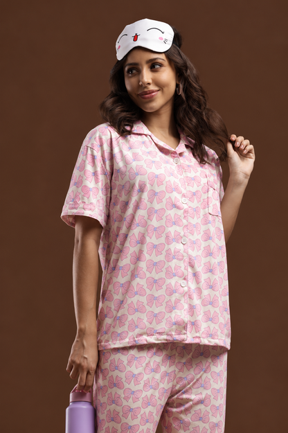 Ribbon Print PJ Set