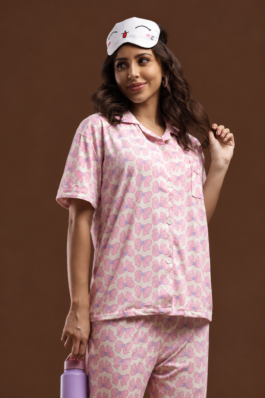 Ribbon Print PJ Set