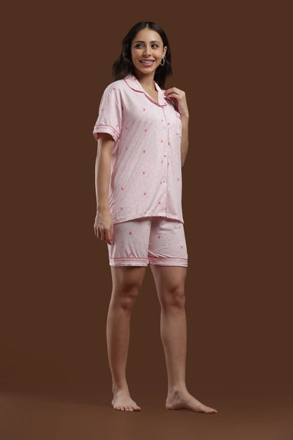 Pink Teddy 3 Piece PJ Set