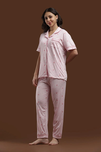 Pink Teddy 3 Piece PJ Set